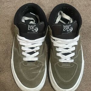 Vans Half Cab Olive Green and Black Men's Shoes